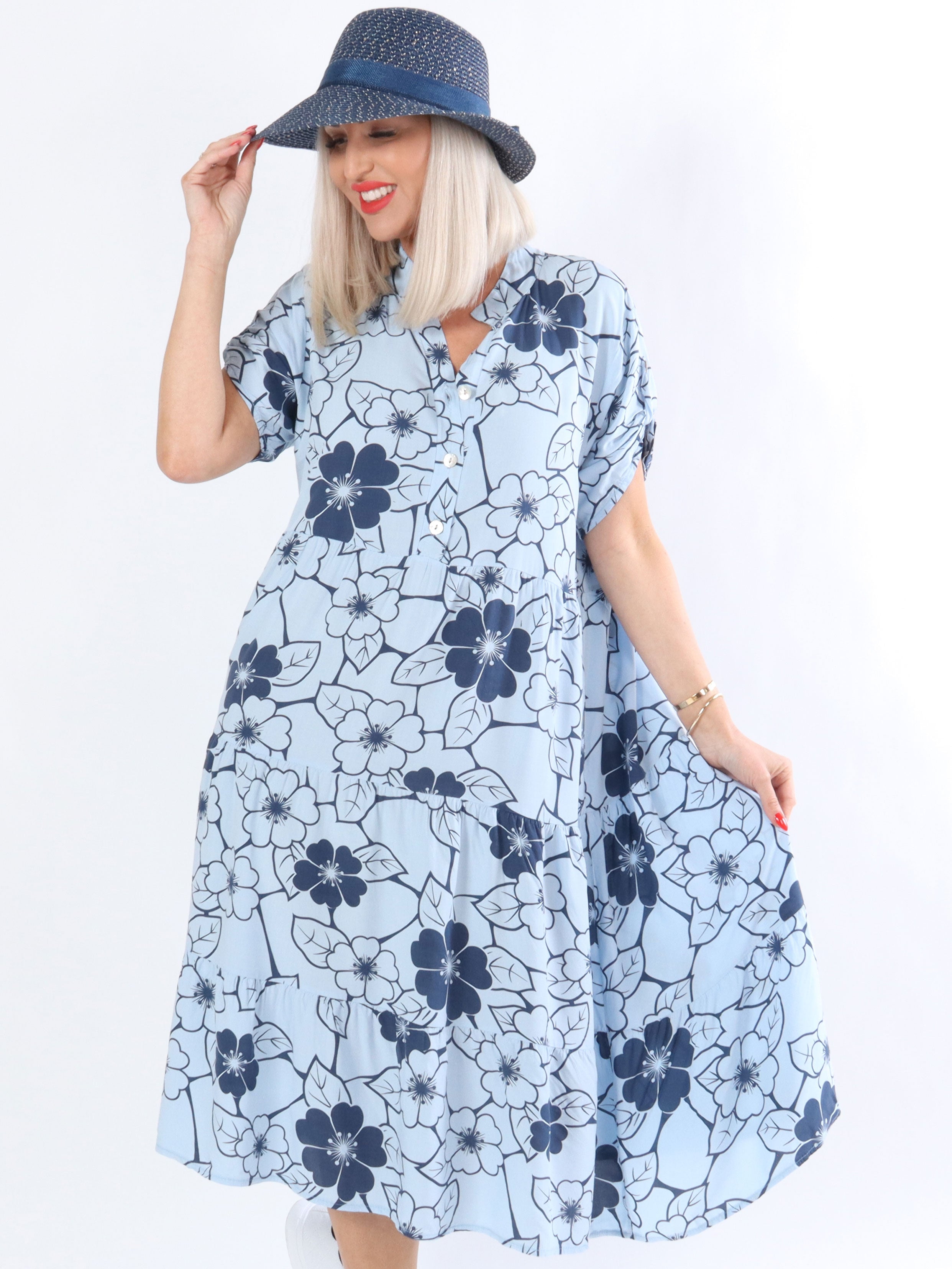 Litzy - Klänning med blommönster